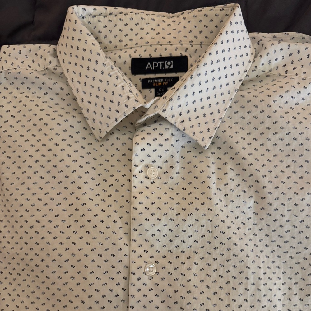 Apt. 9 Crisp Patterned Button Down Shirt - image 1